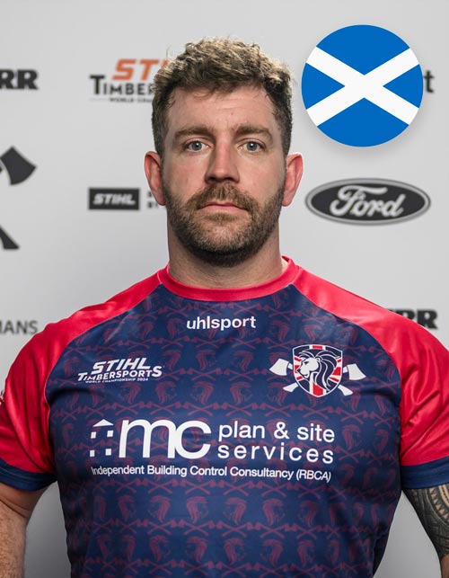 Graham TURNER bûcheron / Equipe ECOSSE