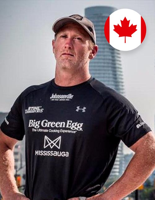 Nick HALL bûcheron / Equipe du CANADA
