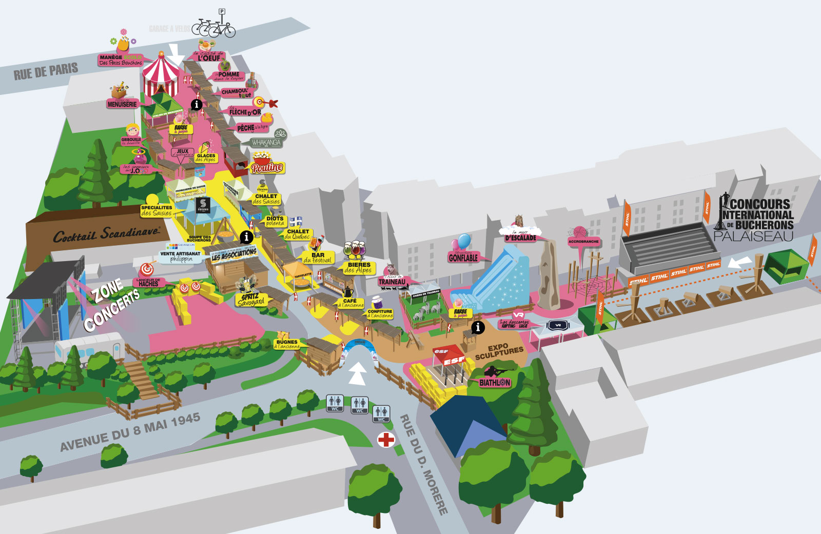 Plan du festival montagne & musique 2025