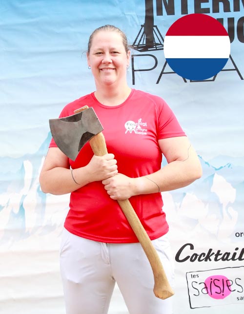 Kim DE BEER bûcheronne équipe du Pays-bas
