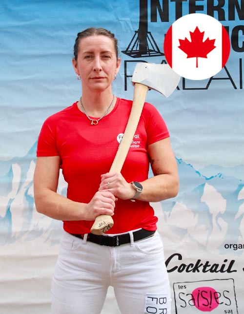 Andrea HAND bûcheronne équipe du Canada