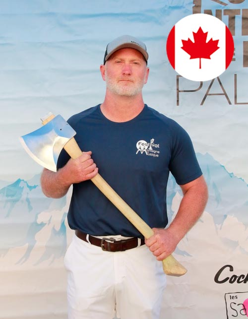 Nick HALL bûcheron / Equipe du CANADA