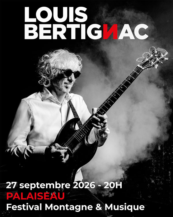 Affiche concert Louis Bertignac au Festival Montagne & Musique
